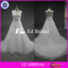 Alibaba Manteau Manche Cristal Sash Entièrement Appliqué Sequined Tulle Couvert En Couleurs En Train Saoudien Robe De Mariée 2017